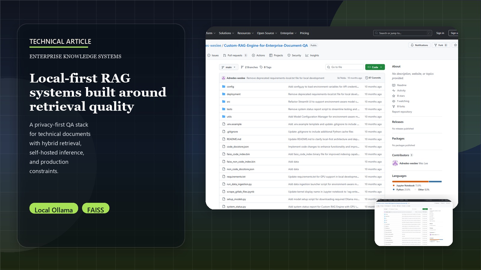 A Deep Dive into Enterprise RAG: Design, Implementation, and Lessons Learned
