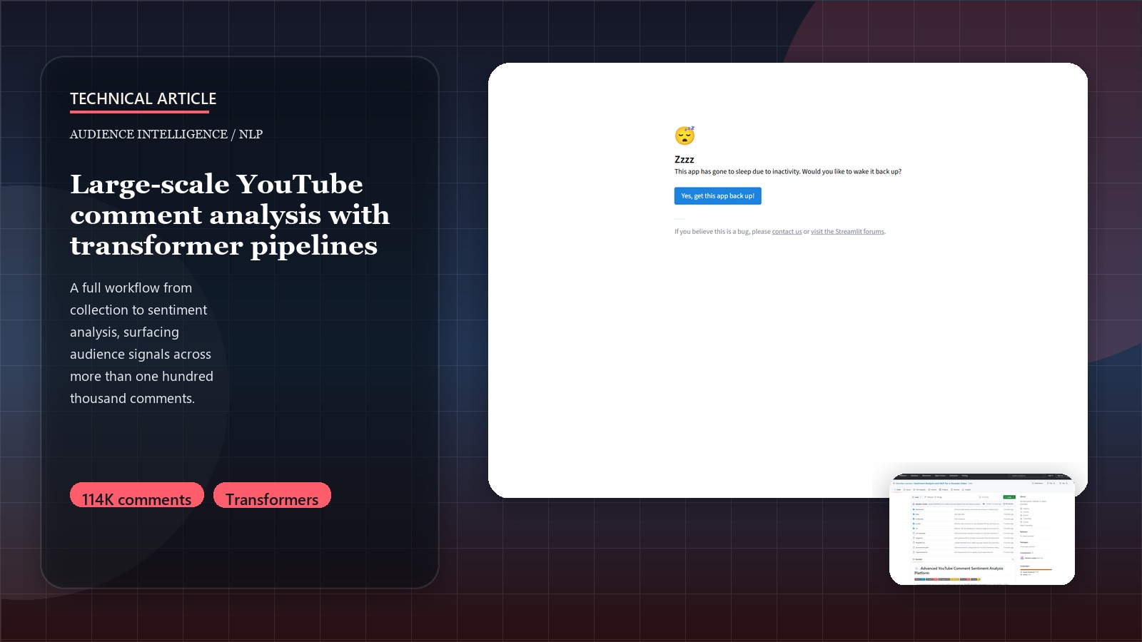 Building a Production YouTube Sentiment Analysis Platform: From 114K Comments to Real-Time Intelligence