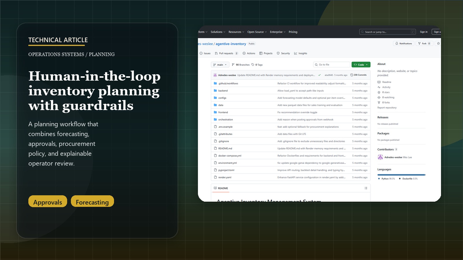 Designing Human-in-the-Loop Inventory Planning