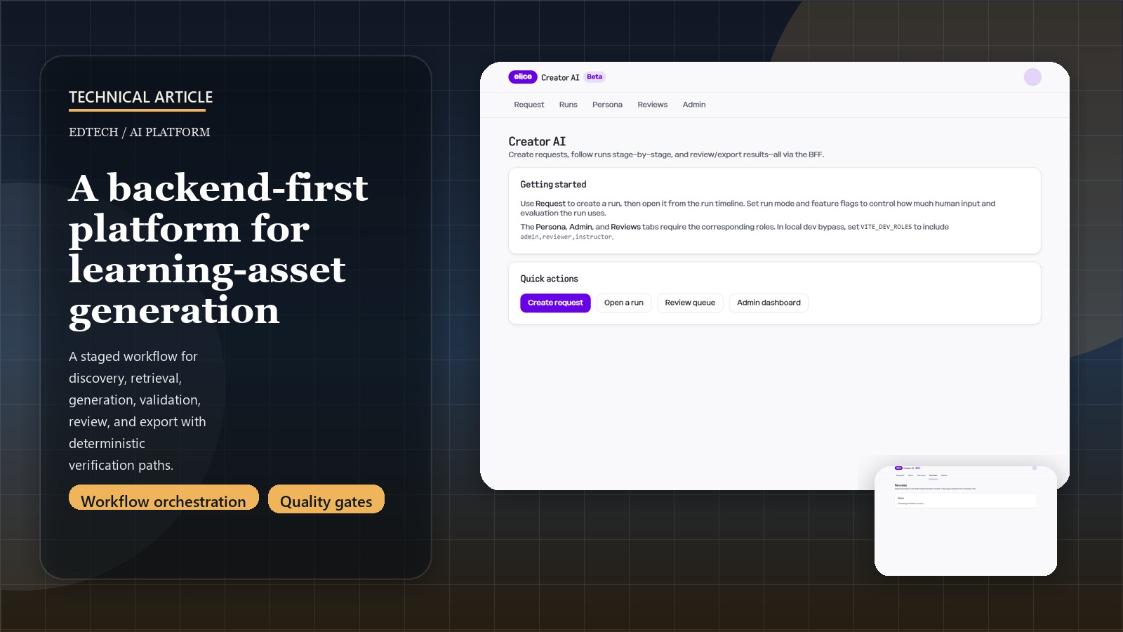 Designing Creator AI as a Backend-First Content Generation Platform