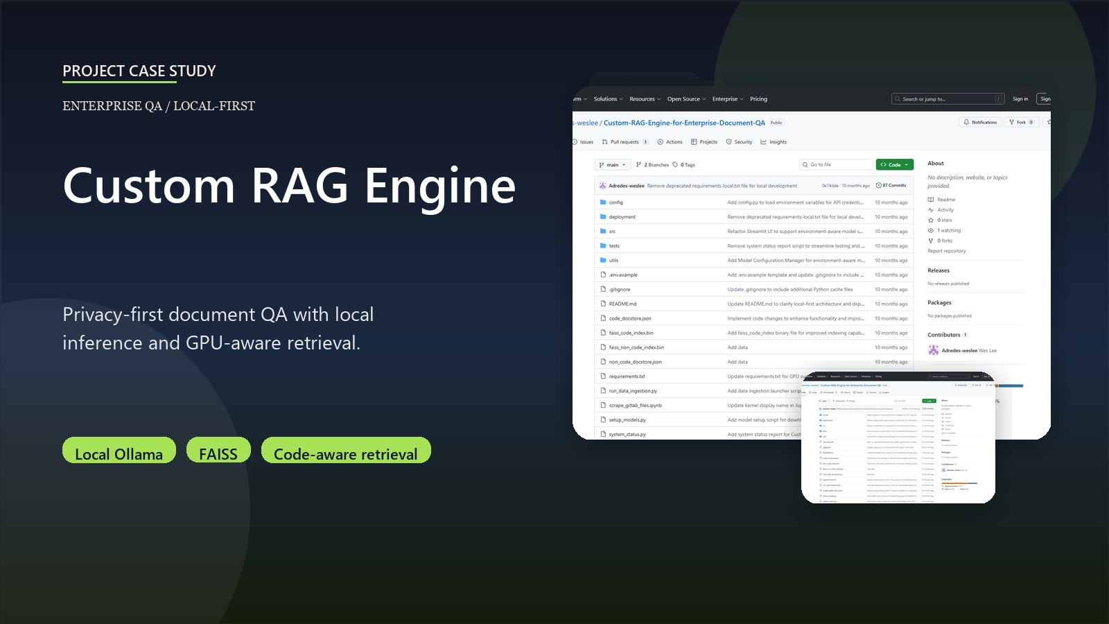 Custom RAG Engine for Enterprise QA
